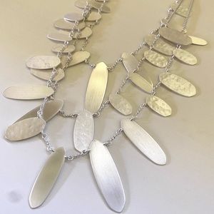 Kendra Scott Nettie Statement Necklace Silver